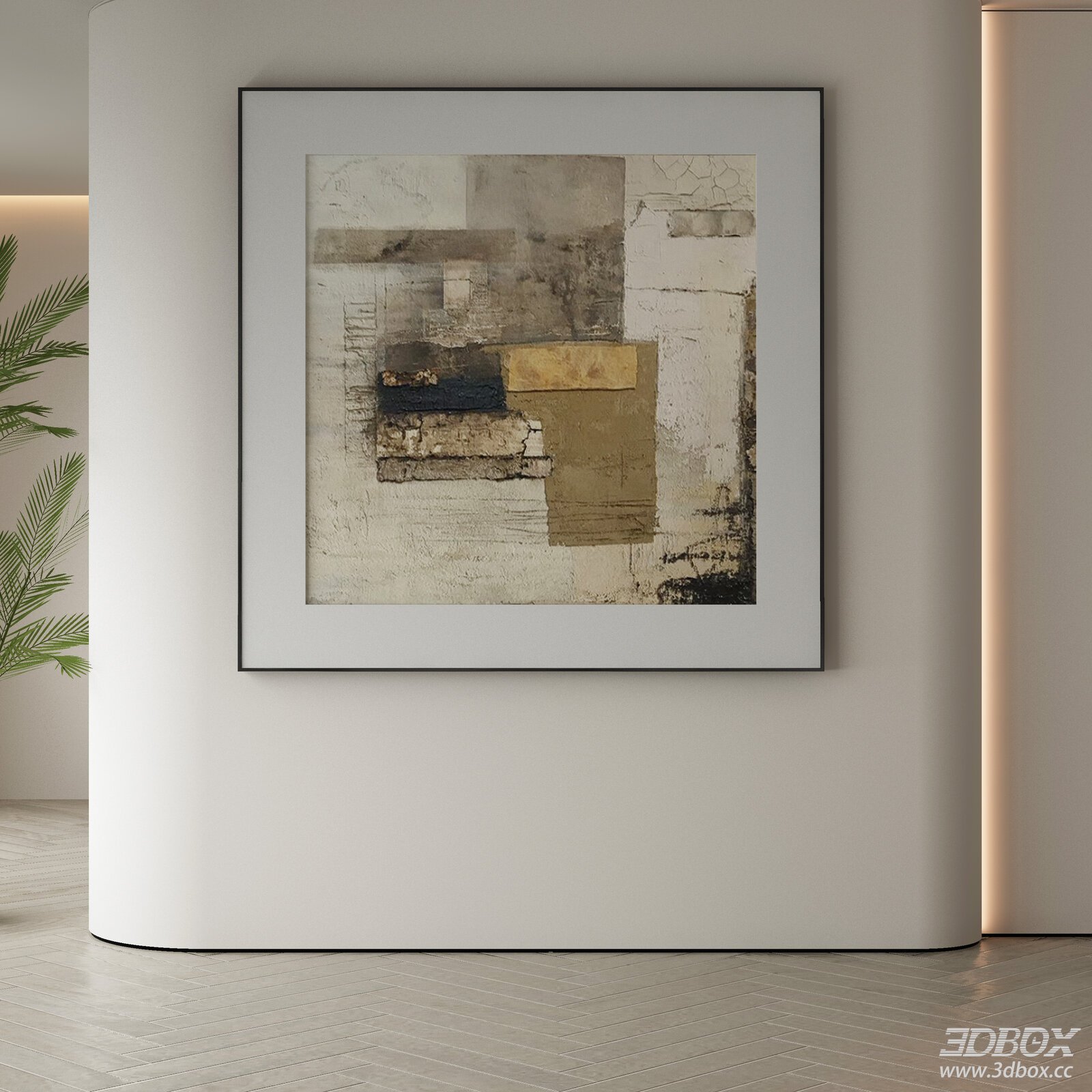 Modern Abstract Framed Wall Art Painting