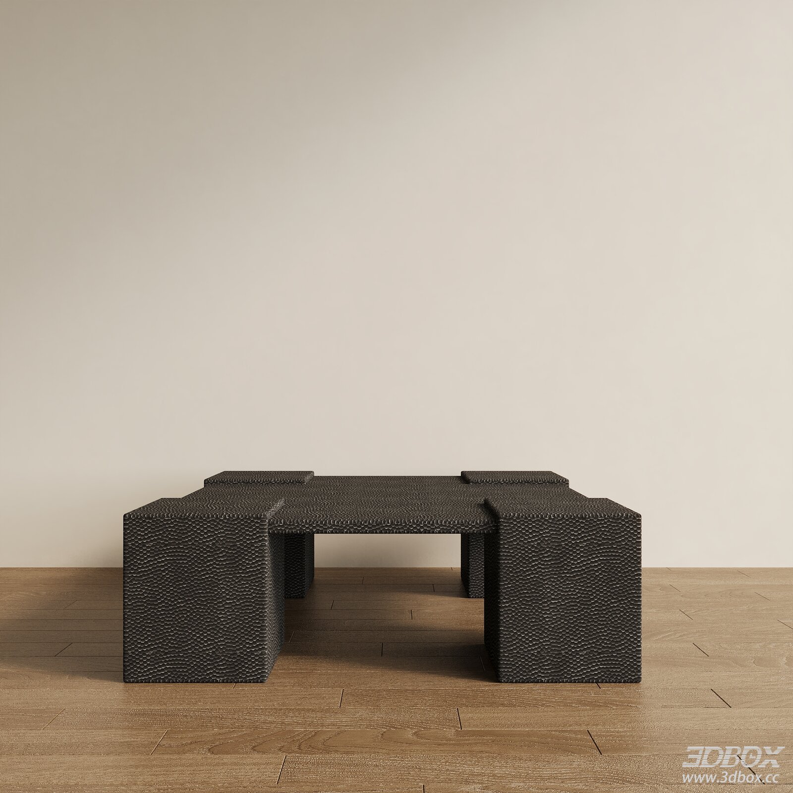 Modern Textured Dark Coffee Table