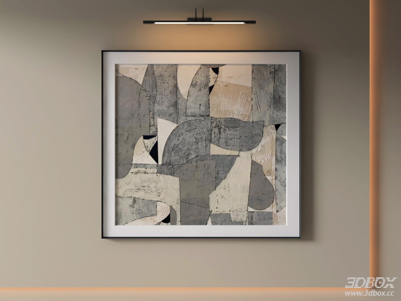 Modern Minimalist Abstract Framed Wall Art