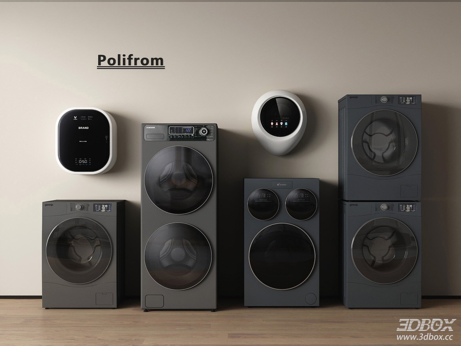Modern Washing Machine Set Collection