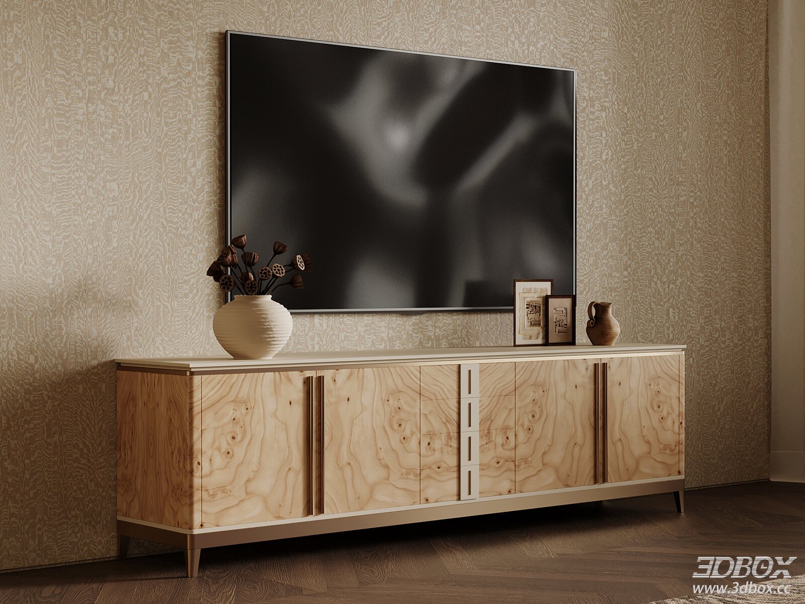 Modern Luxury Wooden TV Cabinet