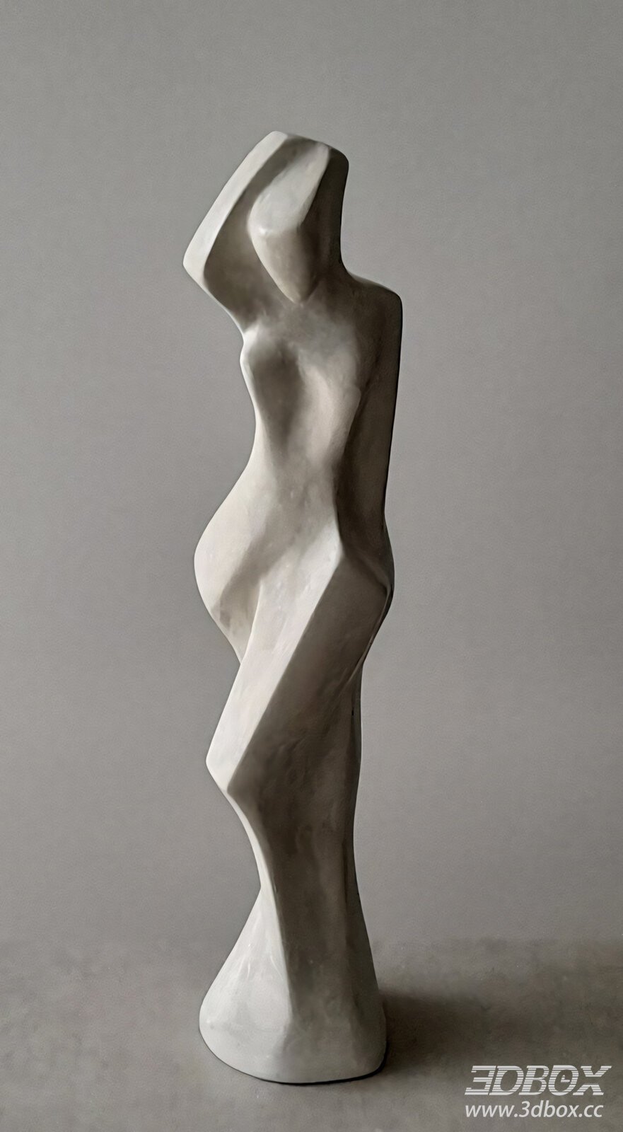 Abstract Human Form Plaster Sculpture Decor