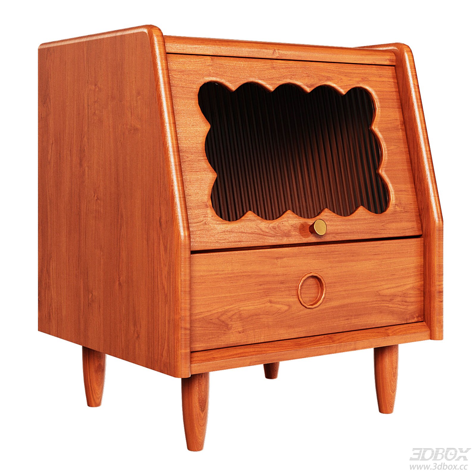 Nordic Minimalist Wooden Nightstand Side Table