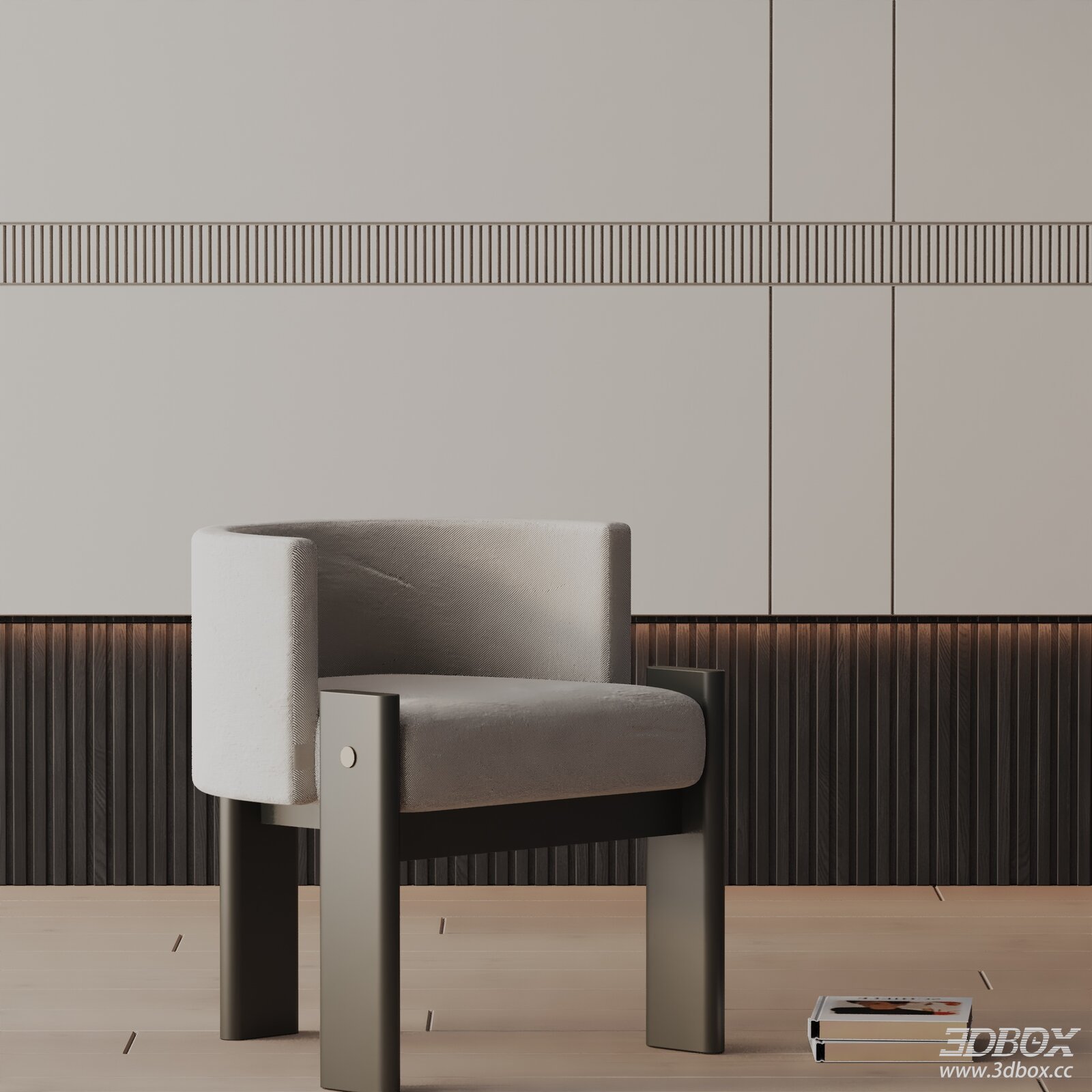 Modern Minimalist Fabric Upholstered Dining Chair