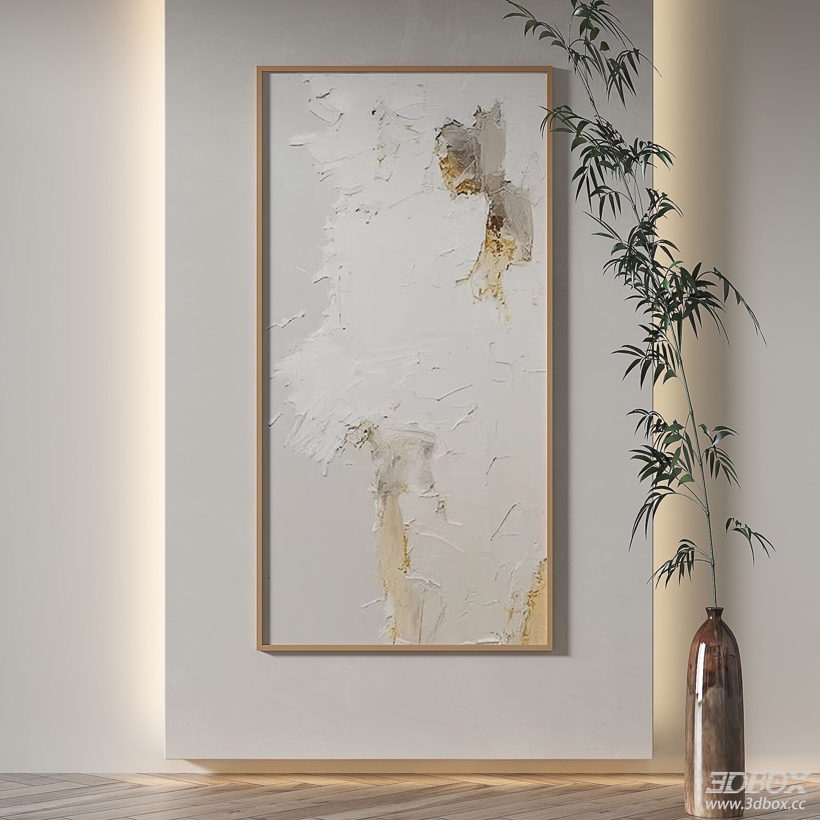 Wabi Sabi Abstract Textured Wall Art Frame