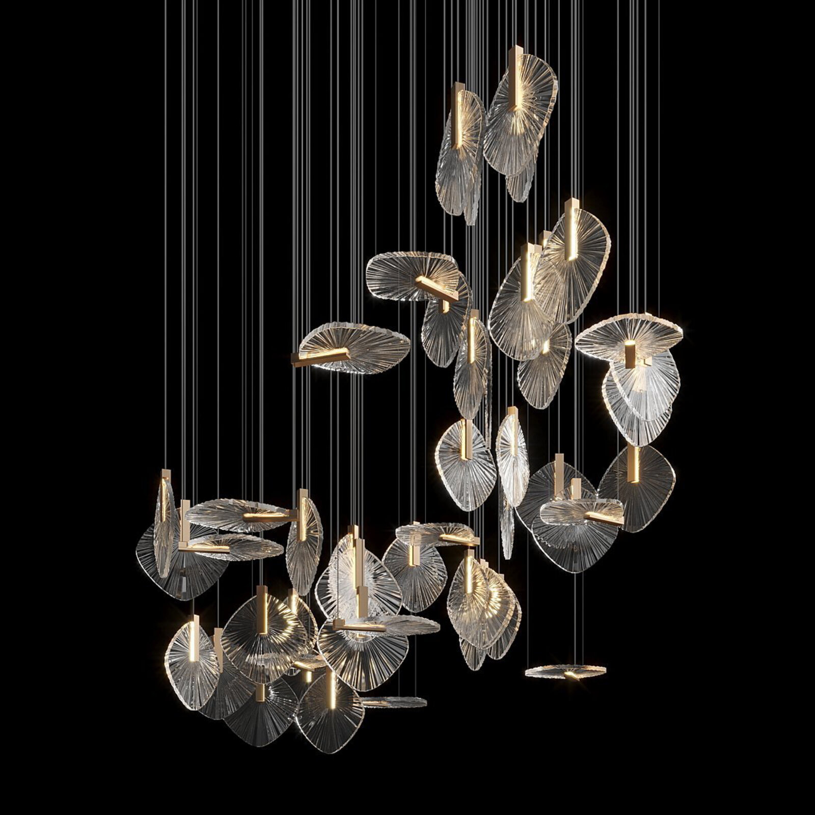 Modern Luxury Glass Art Ceiling Chandelier