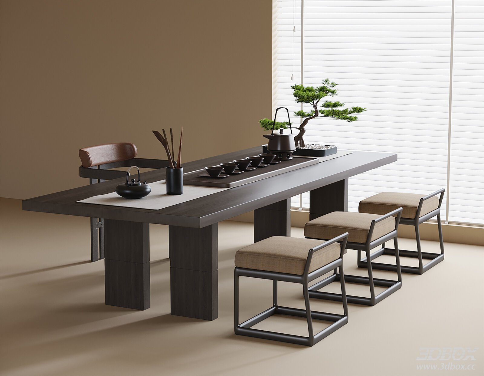 Modern Tea Table and Chairs Set Tea Room Furniture