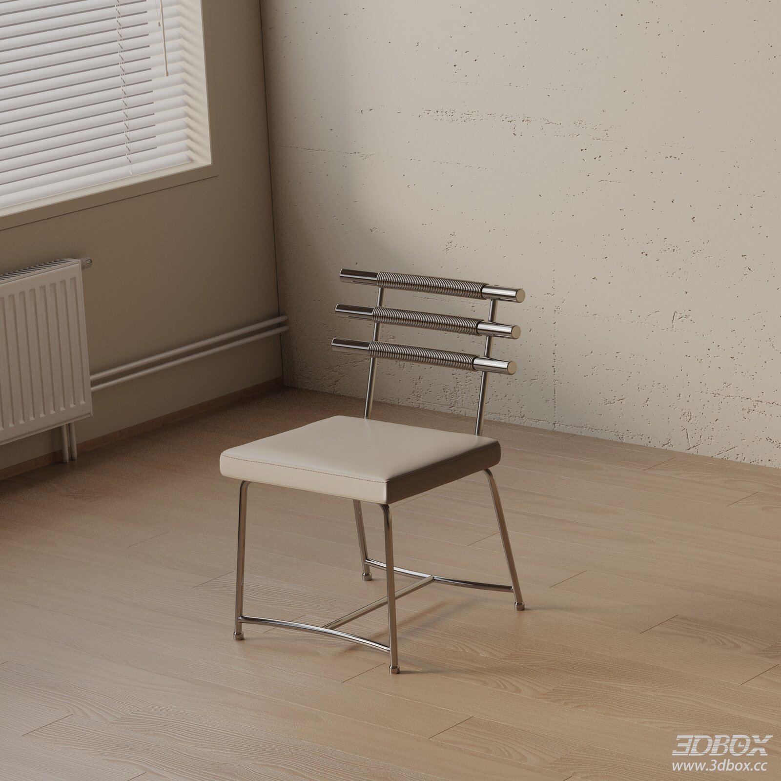 Modern Minimalist Metal Frame Dining Chair