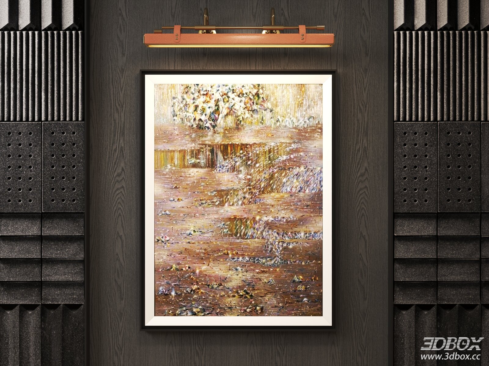 Framed Abstract Landscape Wall Art Painting