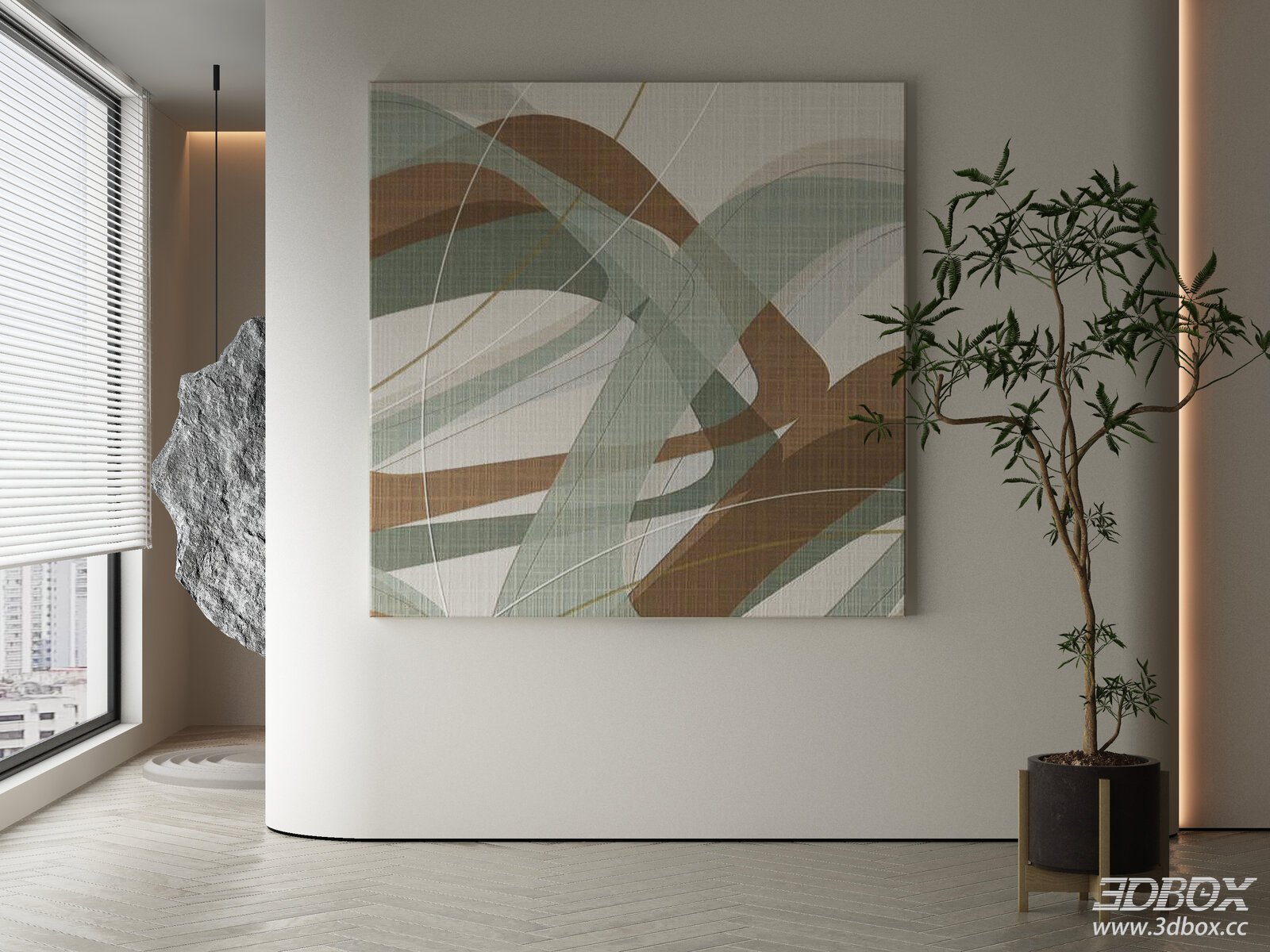 Modern Abstract Canvas Wall Art Painting