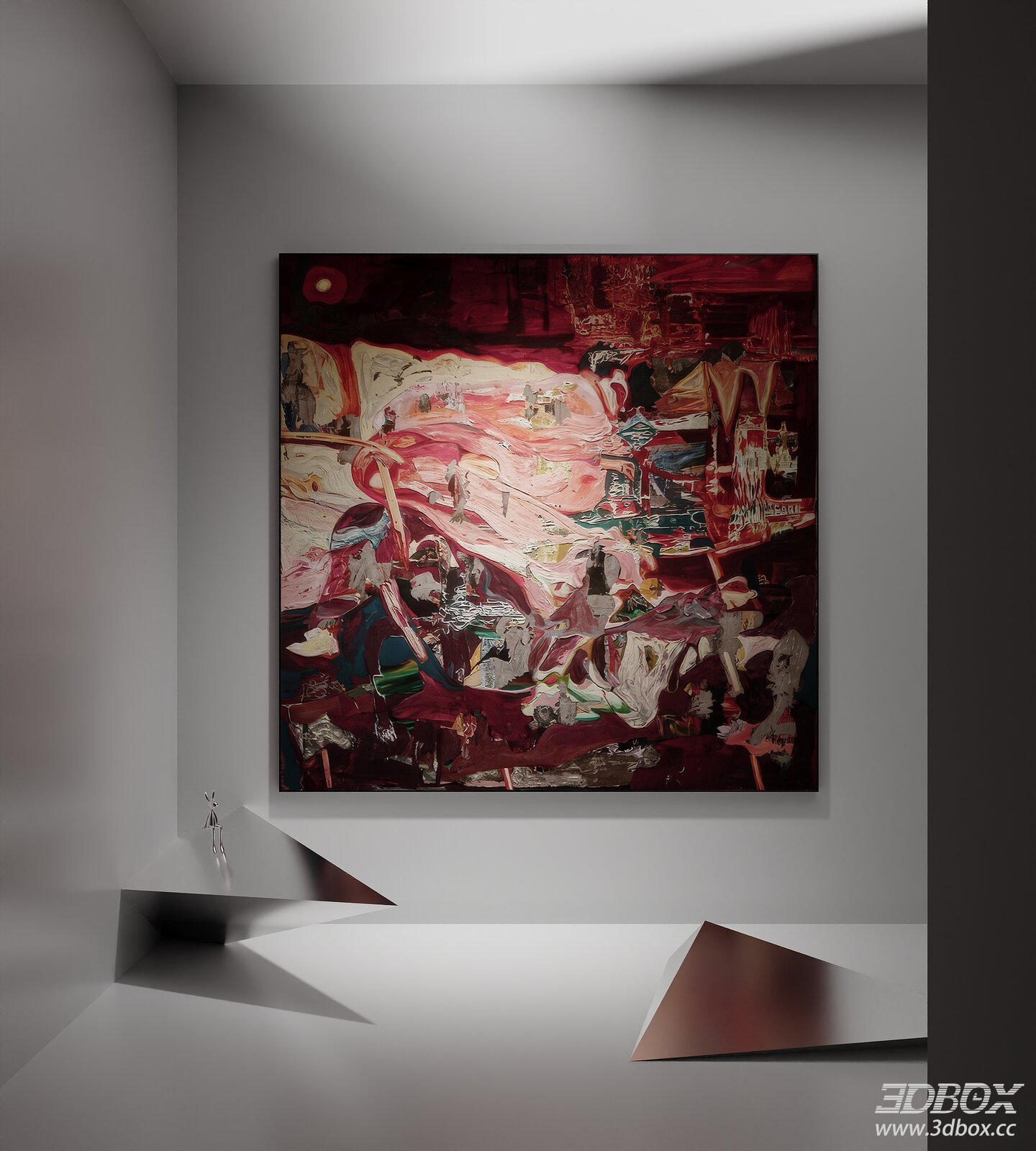 French Minimalist Abstract Wall Art Painting
