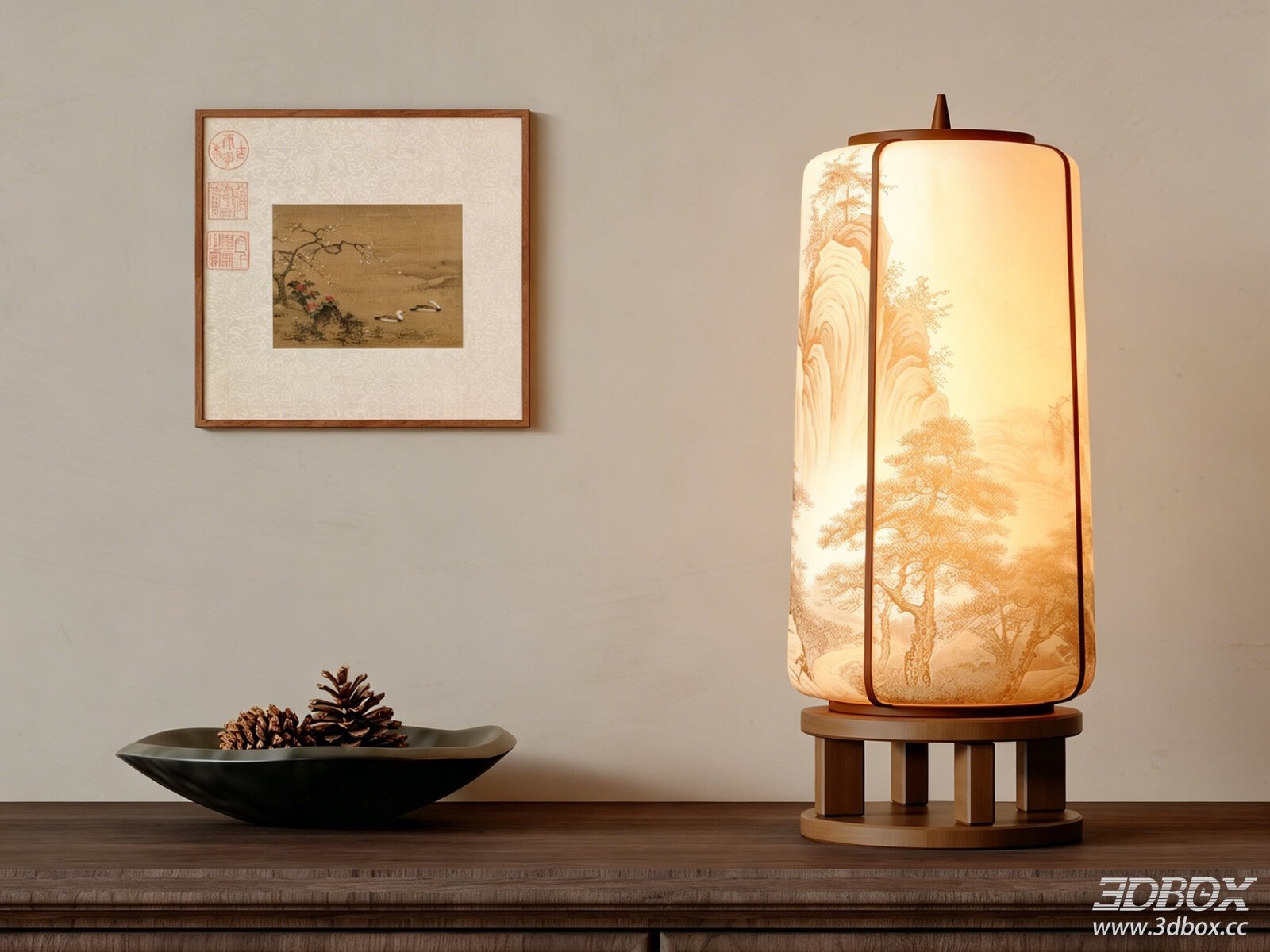 New Chinese Zen Style Table Lamp