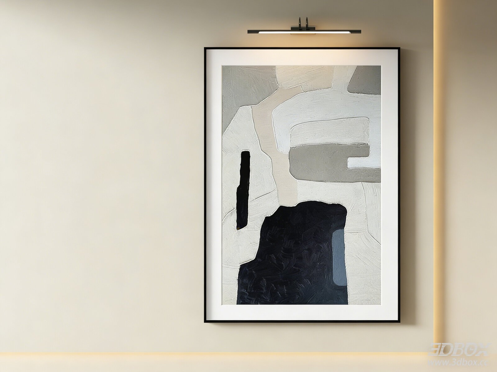 Minimalist Abstract Textured Wall Art Frame
