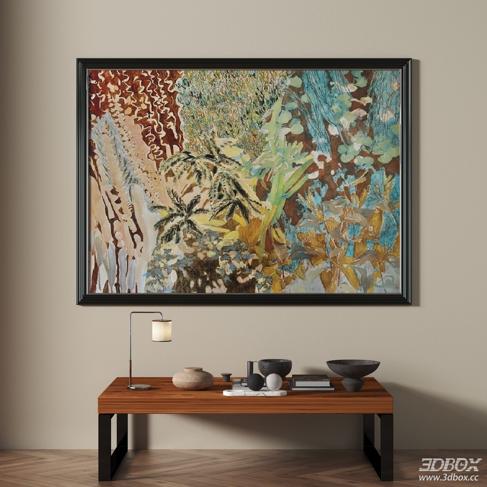 Vintage Wabi Sabi Abstract Wall Art Frame