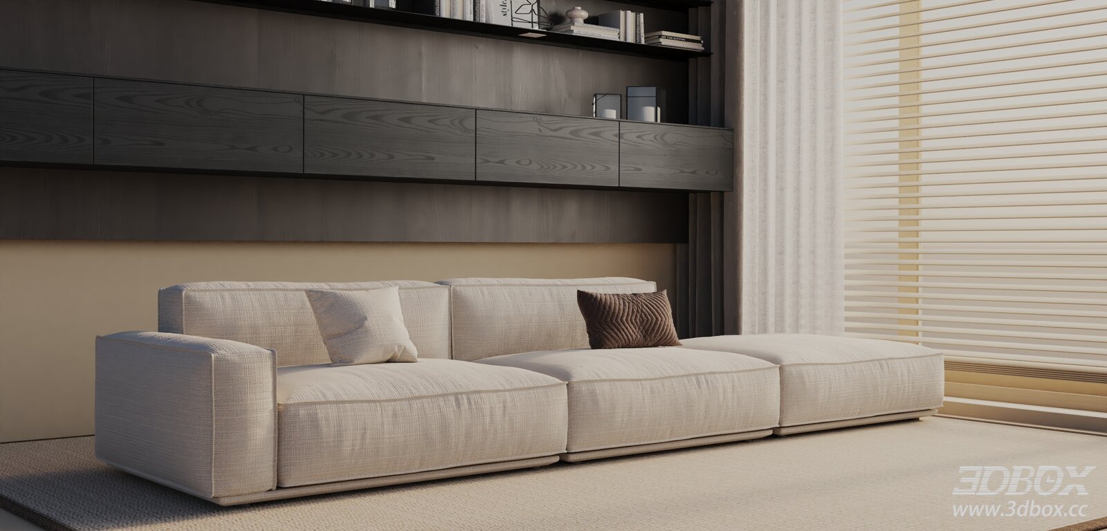 Modern Modular Fabric Sofa Set