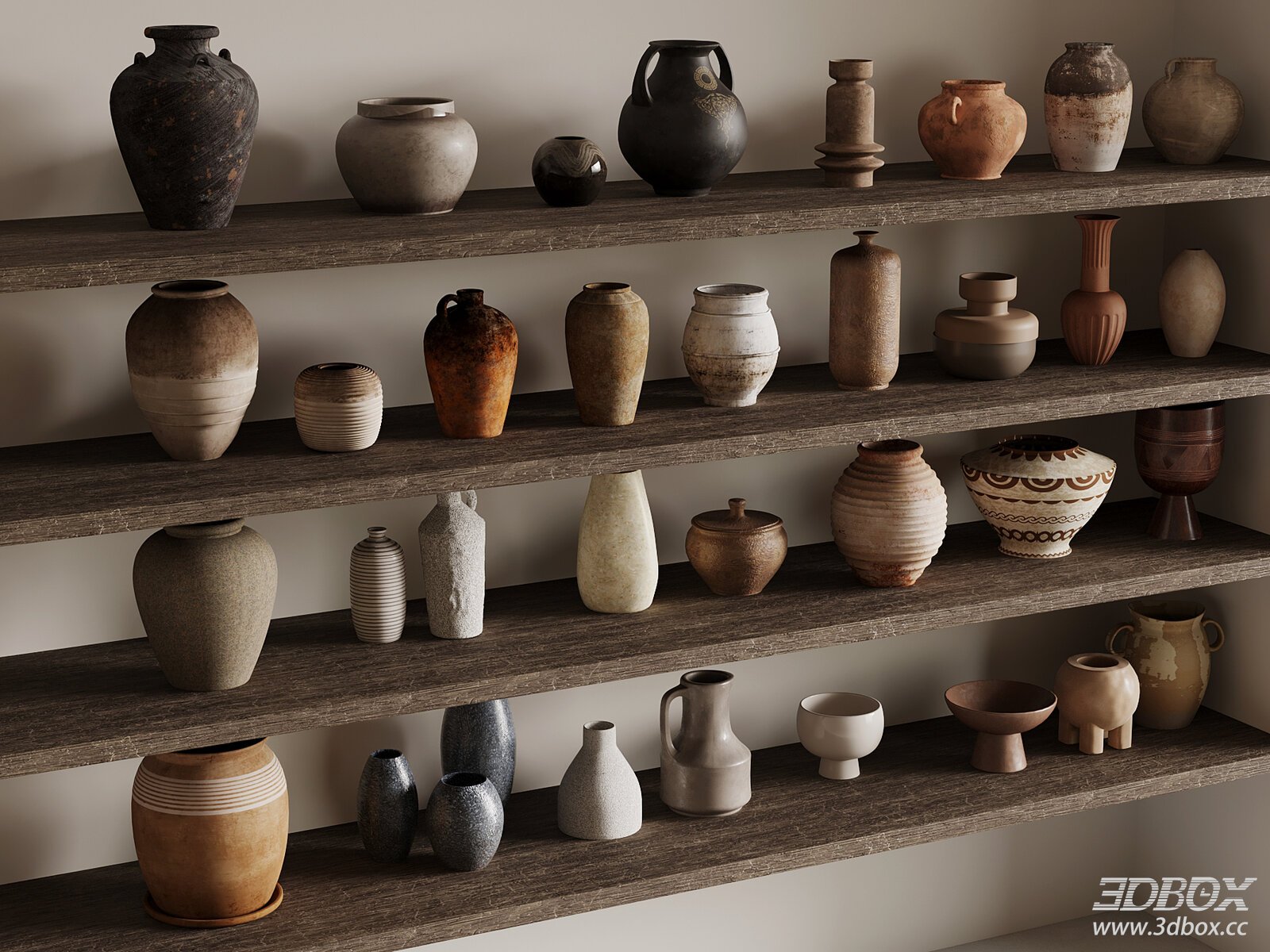 Wabi Sabi Ceramic Pottery Vase Set