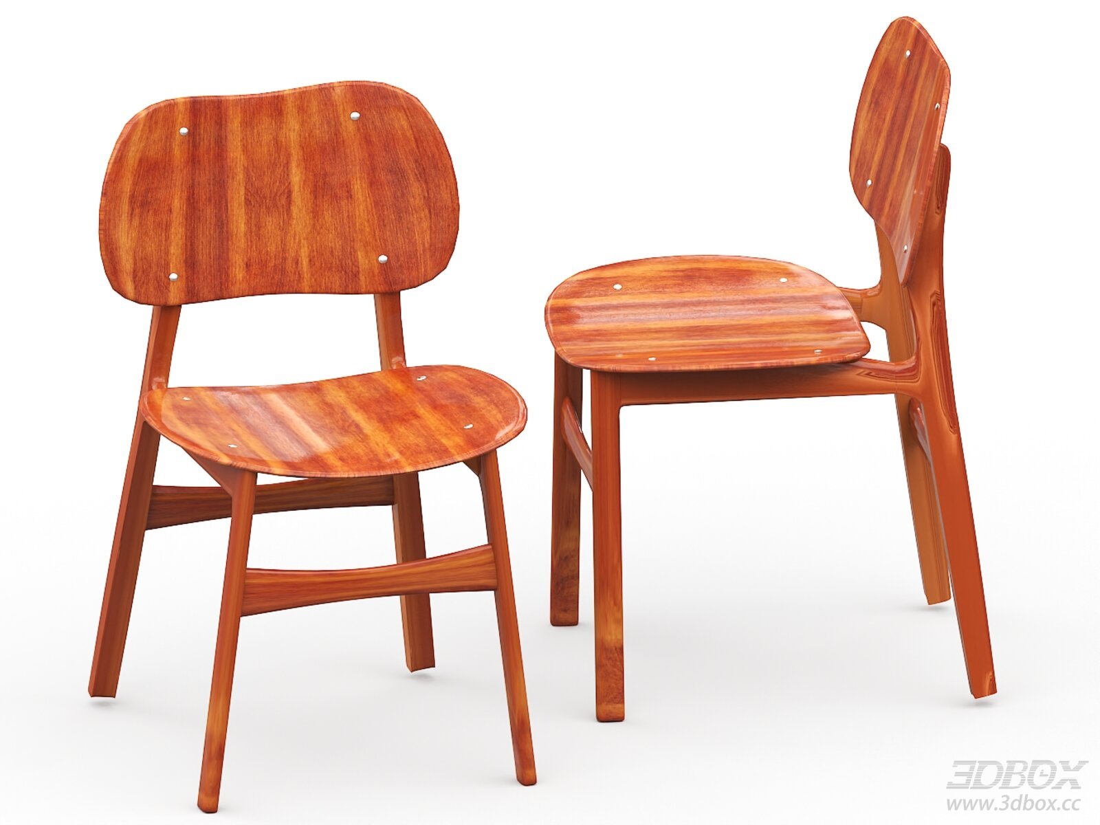 Modern Solid Wood Dining Chair Set