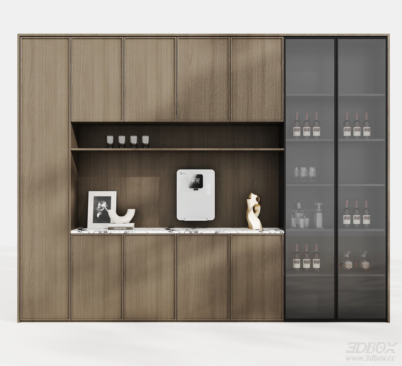 Modern New Chinese Style Wine Cabinet Sideboard