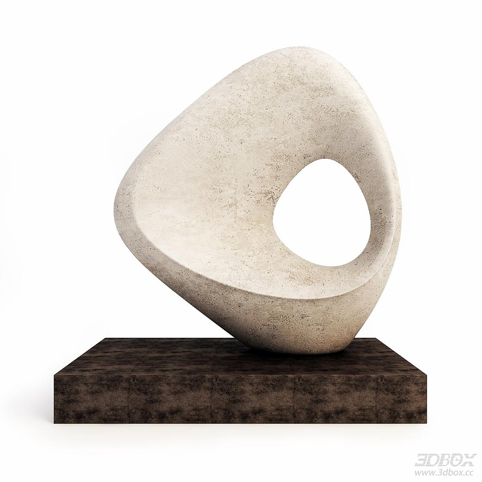 Abstract Stone Decorative Sculpture with Marble Base