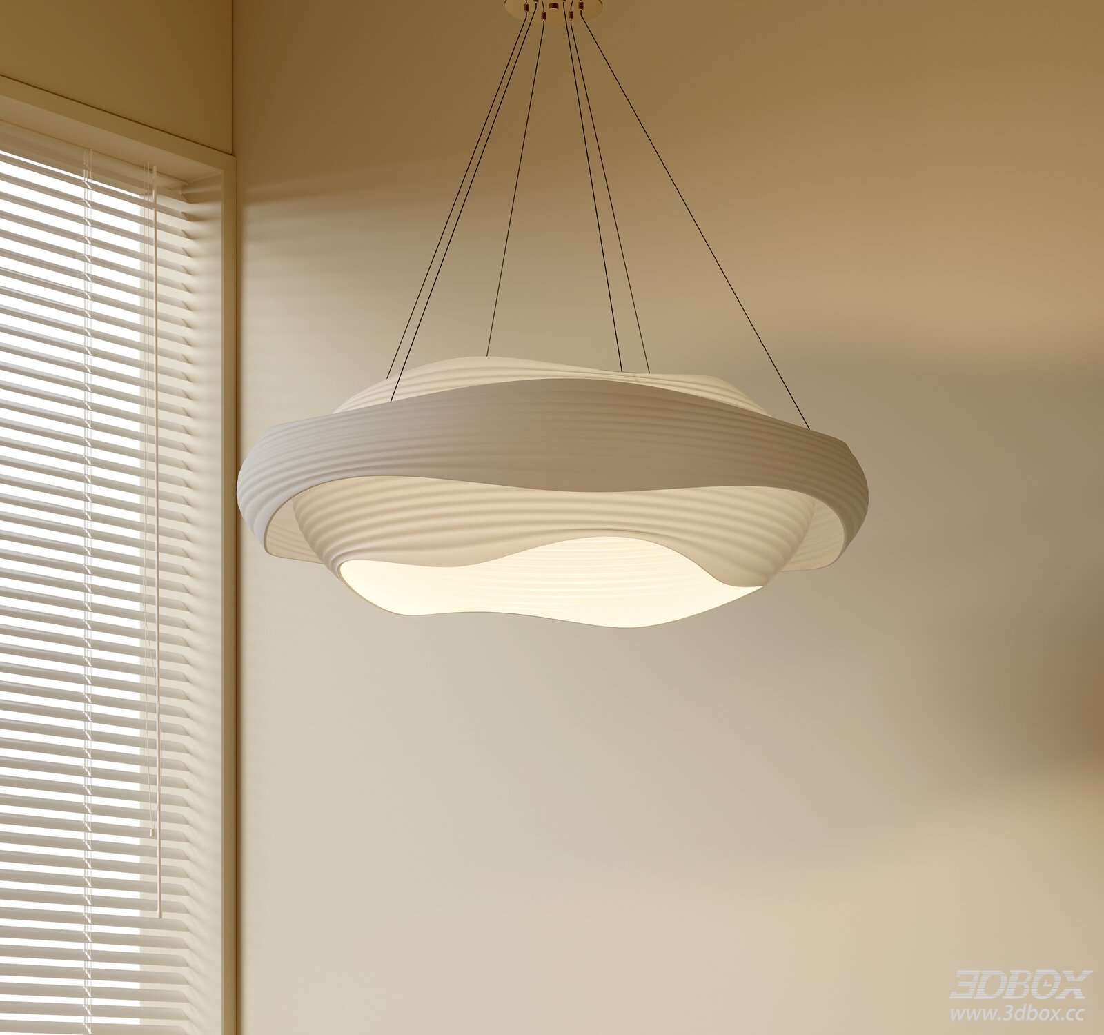 Modern Nordic Minimalist Wavy Ceiling Pendant Lamp