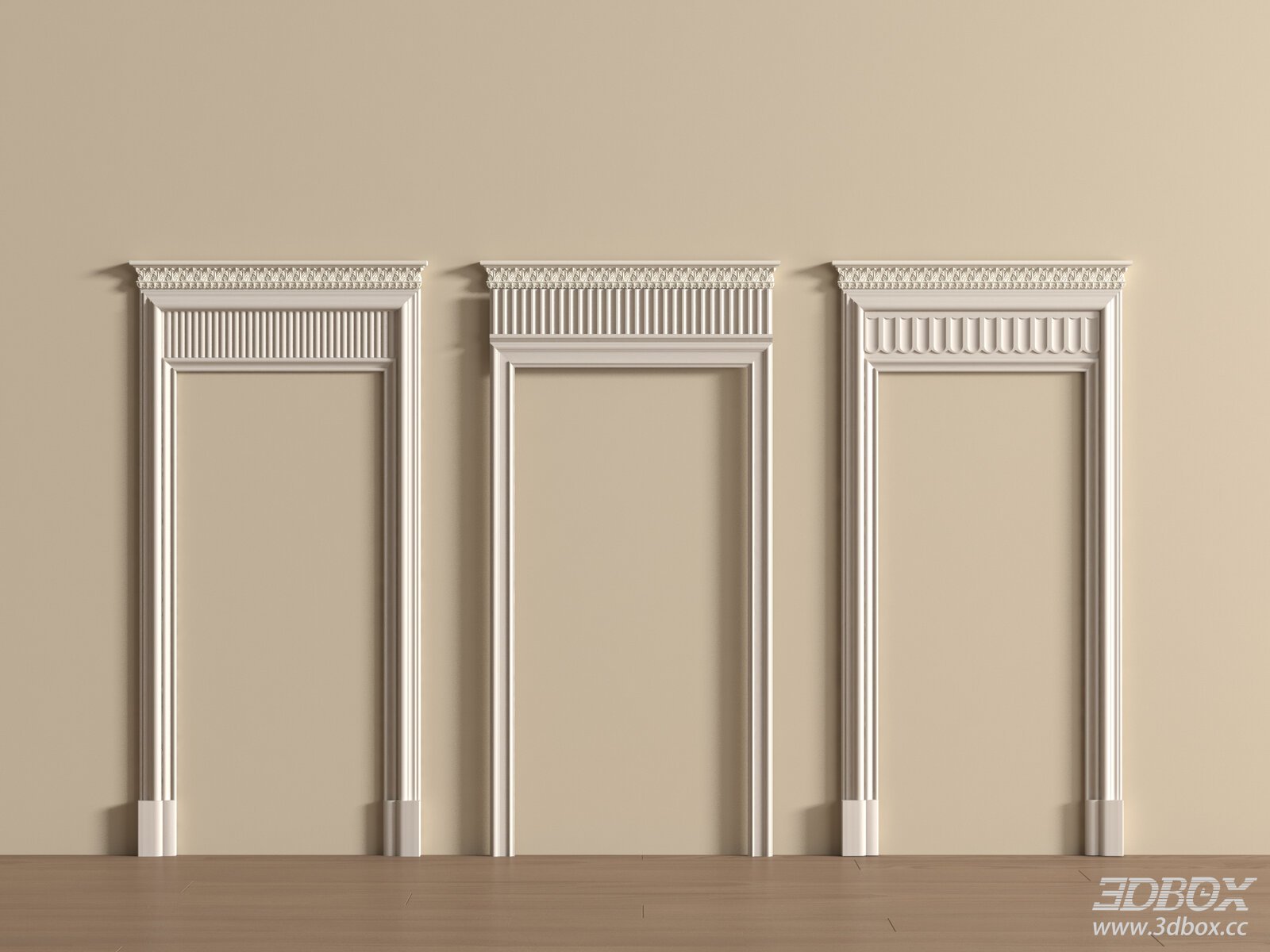 Classic French Style Decorative Door Frame Set