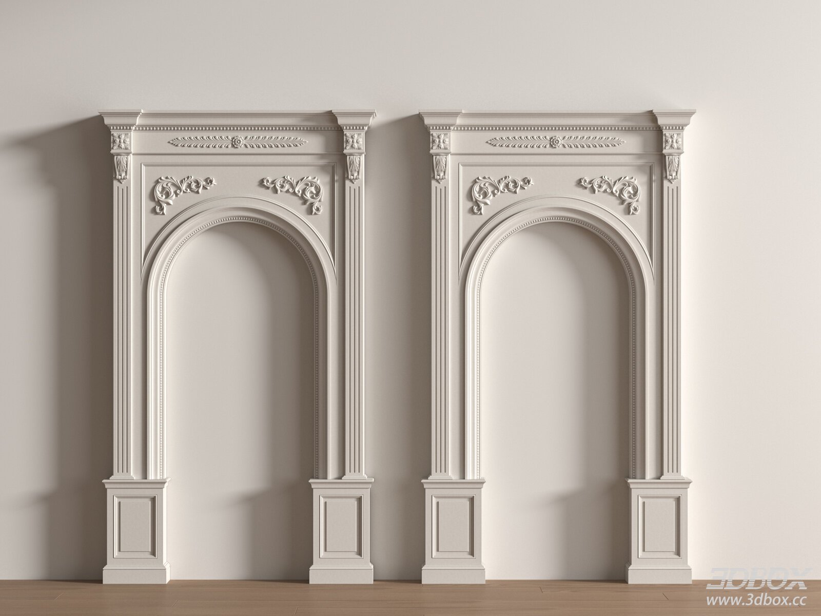 Classic European Decorative Arch Wall Molding Set