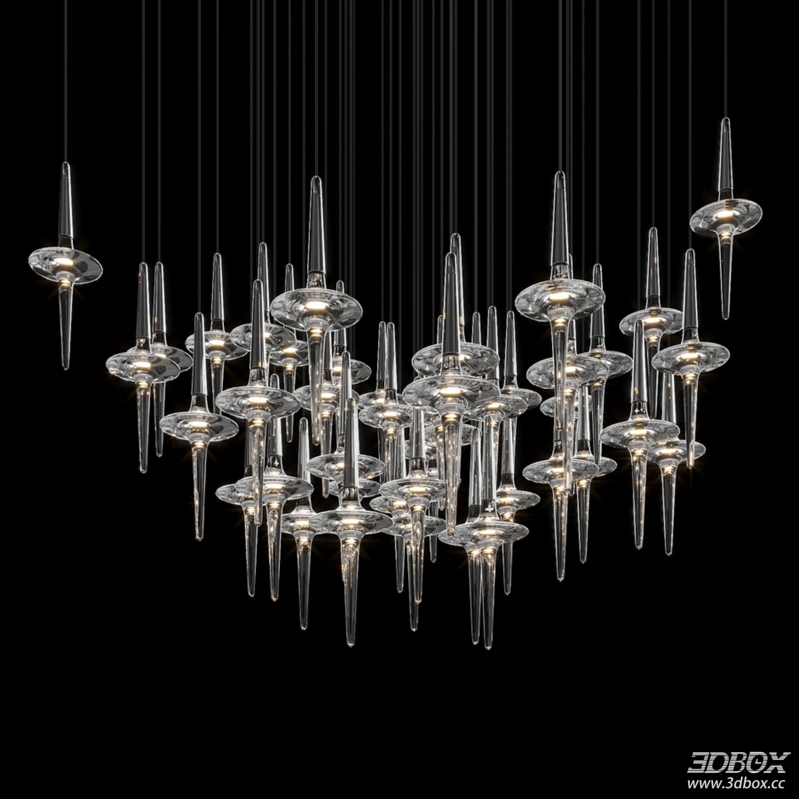 Modern Luxury Glass Ceiling Chandelier