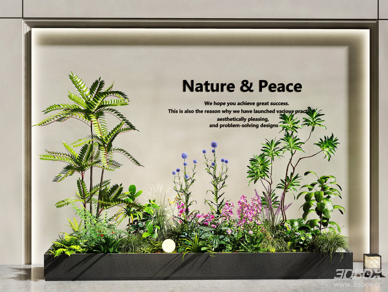 Indoor Green Plant Arrangement Decorative Landscape