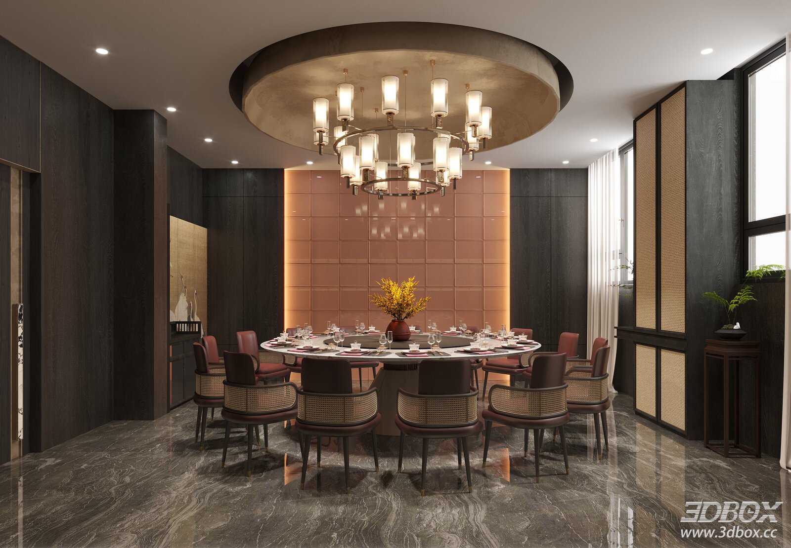 Modern Luxury Private Dining Room Restaurant Interior