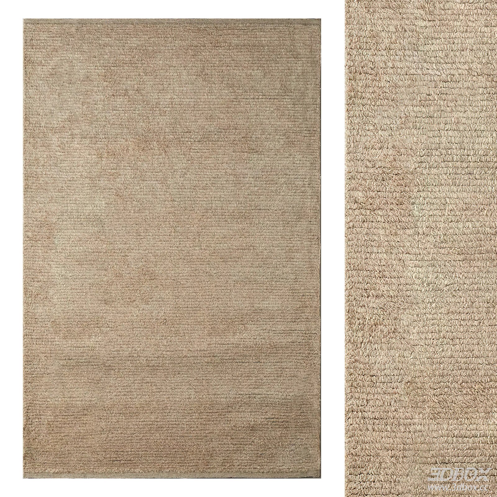Modern Beige Plush Carpet