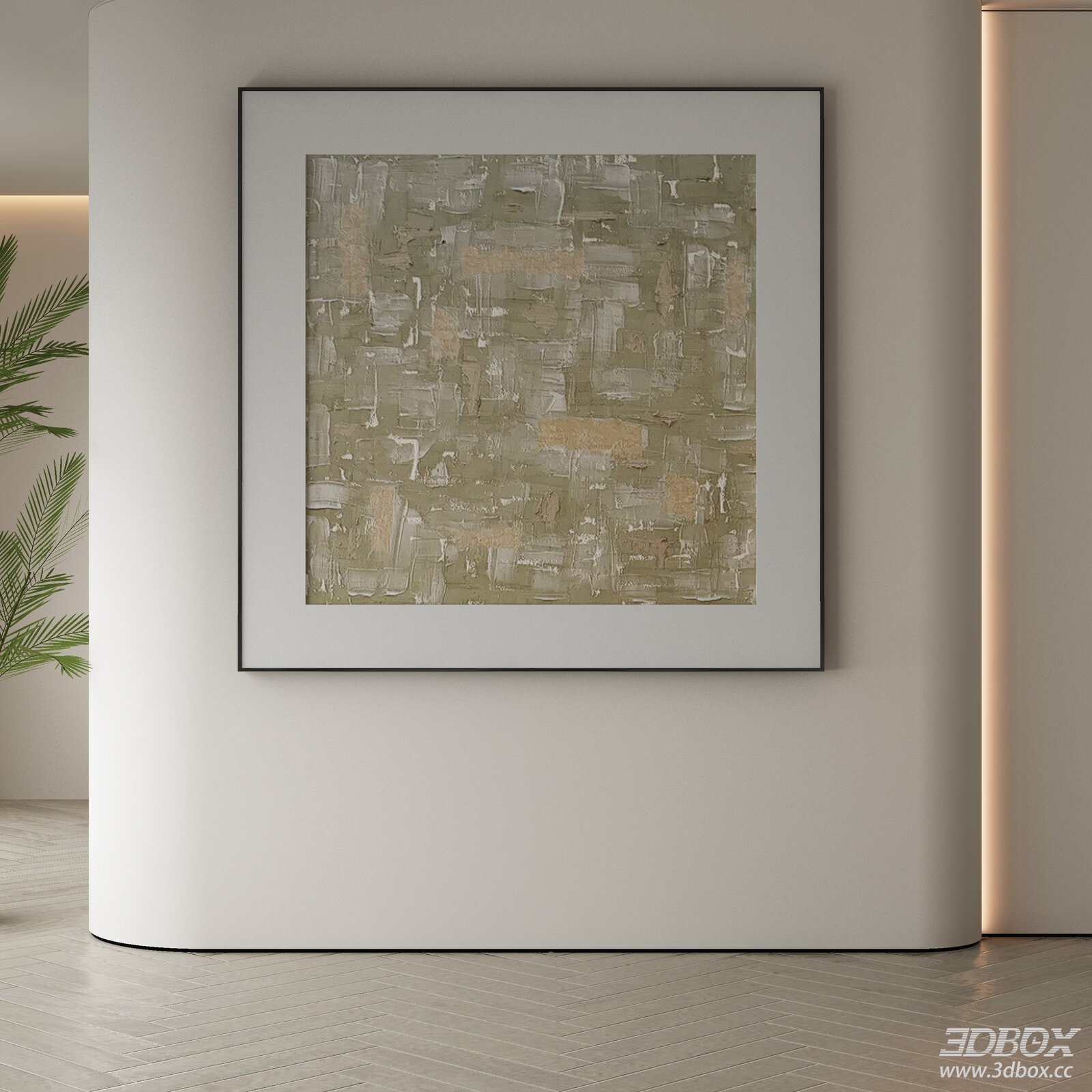 Abstract Textured Wall Art Frame Modern Decor