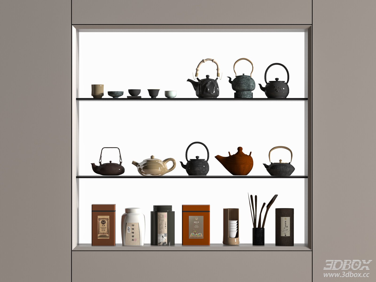 Modern Tea Set Decorative Display Collection