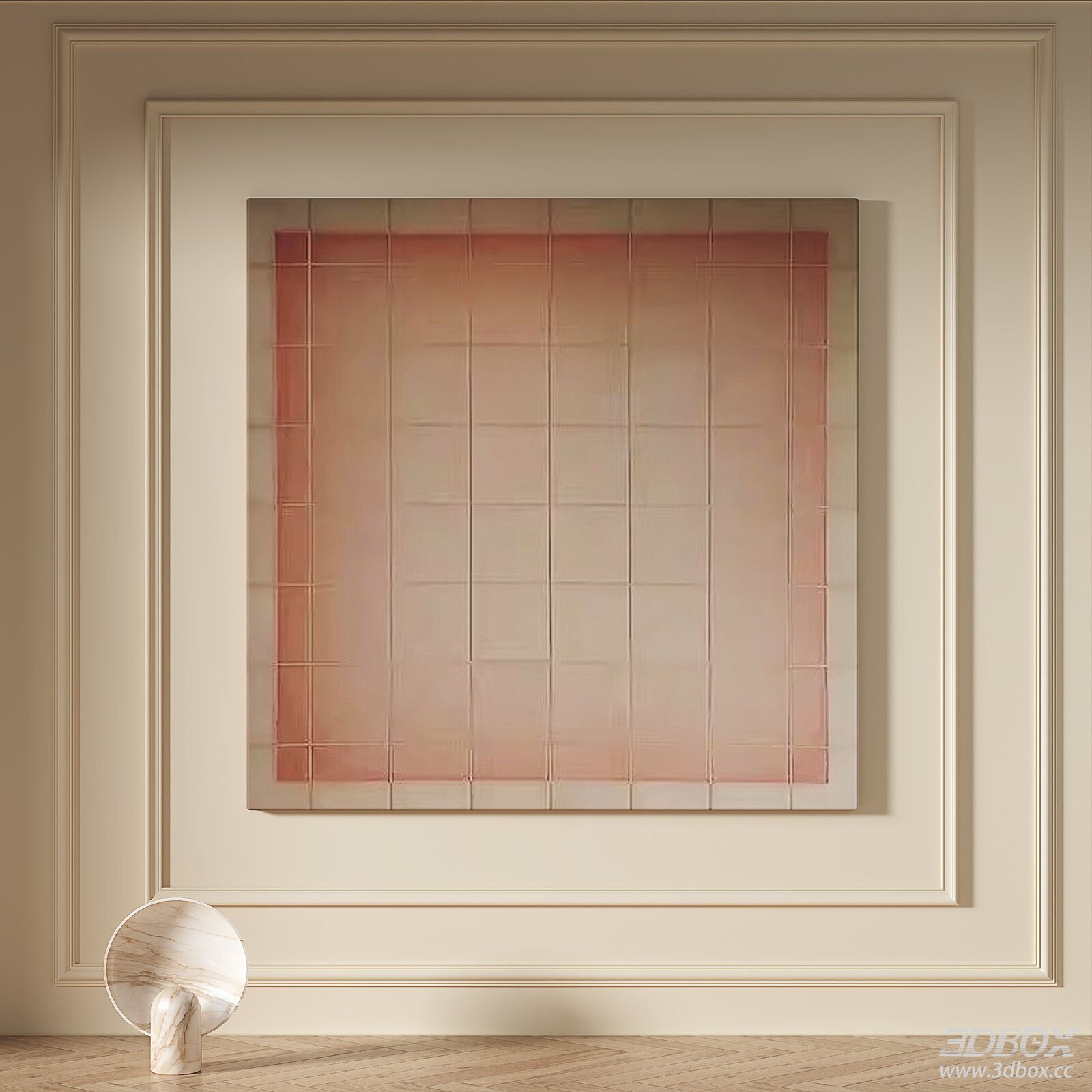 Modern Minimalist Abstract Square Wall Painting