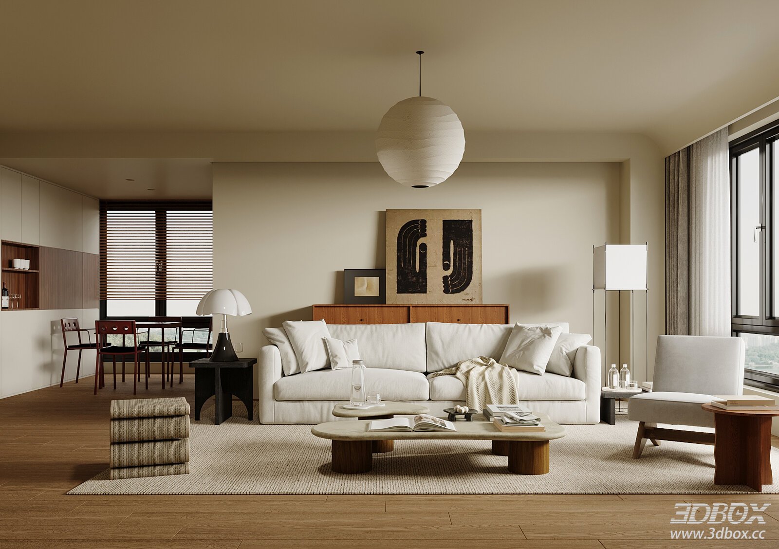 Modern Minimalist Living Room Sofa Coffee Table Set