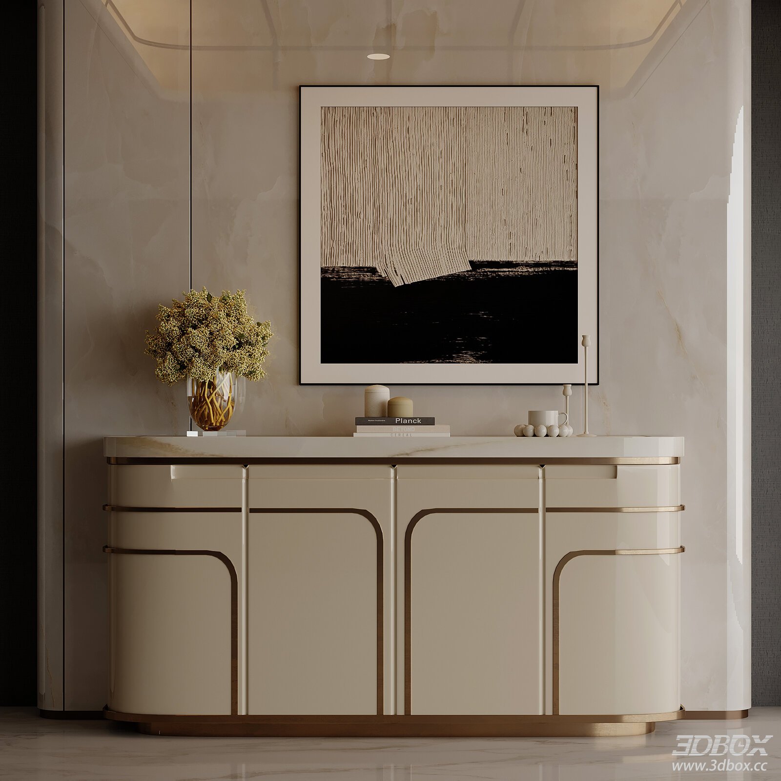 Modern Italian Style Entryway Sideboard