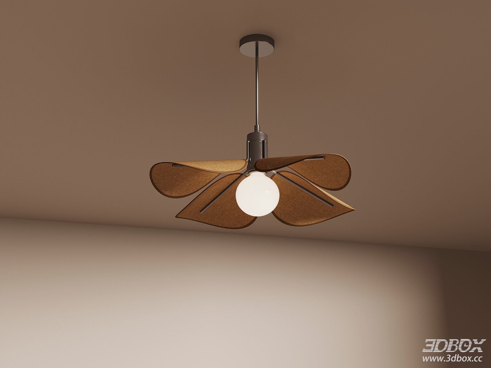 Mid Century Modern Leaf Shaped Ceiling Lamp