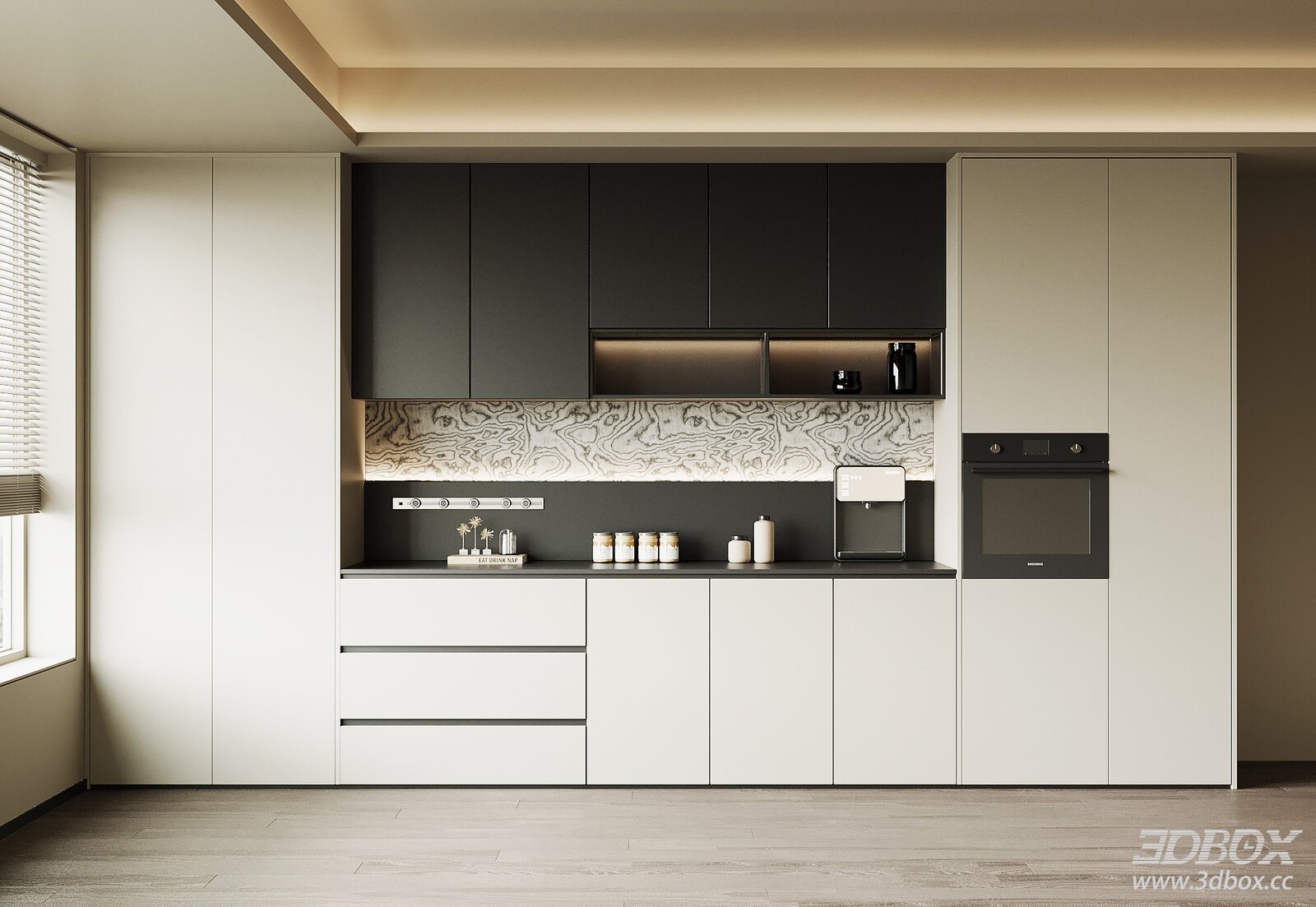 Modern Italian Style Sideboard Cabinet