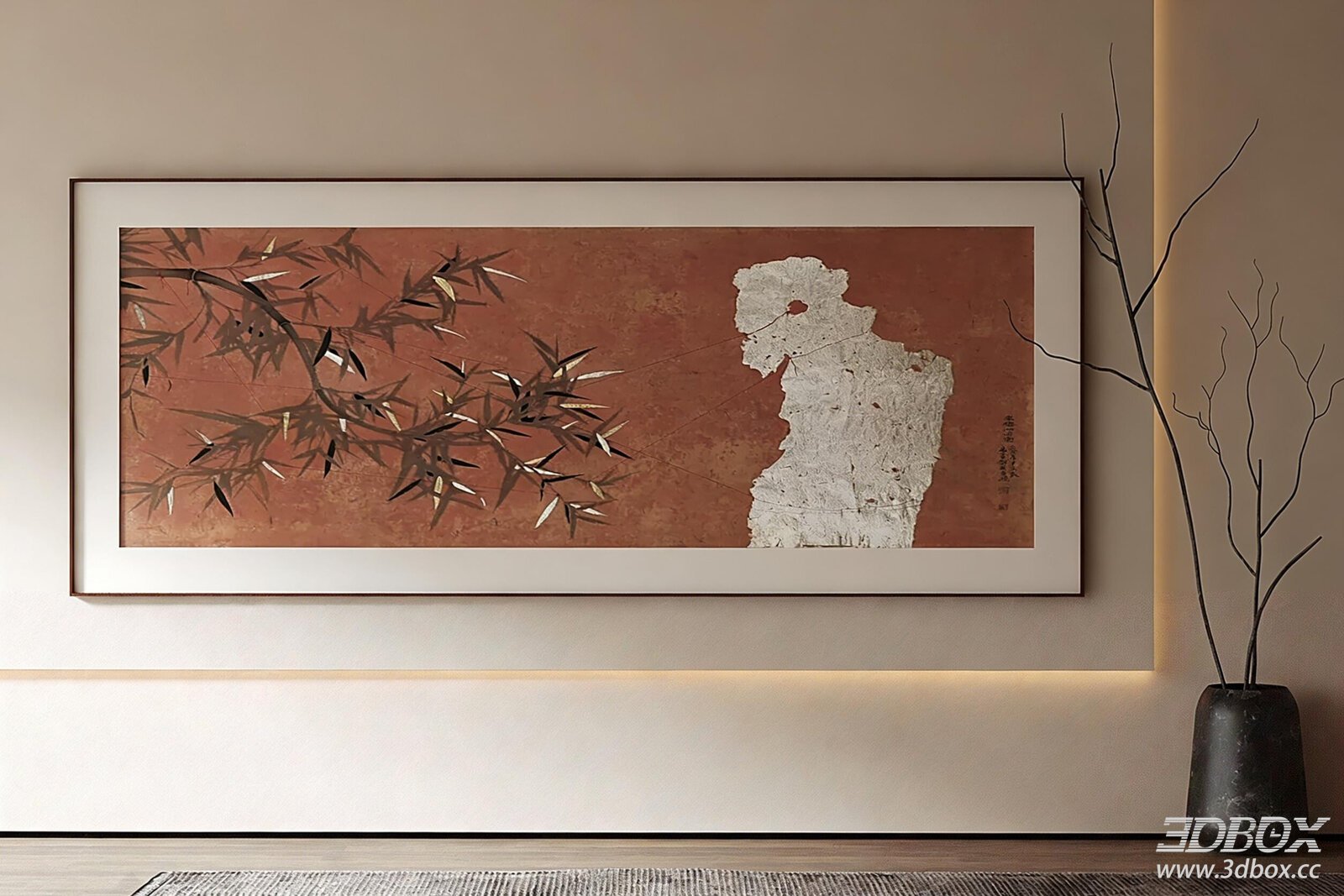 New Chinese Style Bamboo Wall Art Decorative Frame