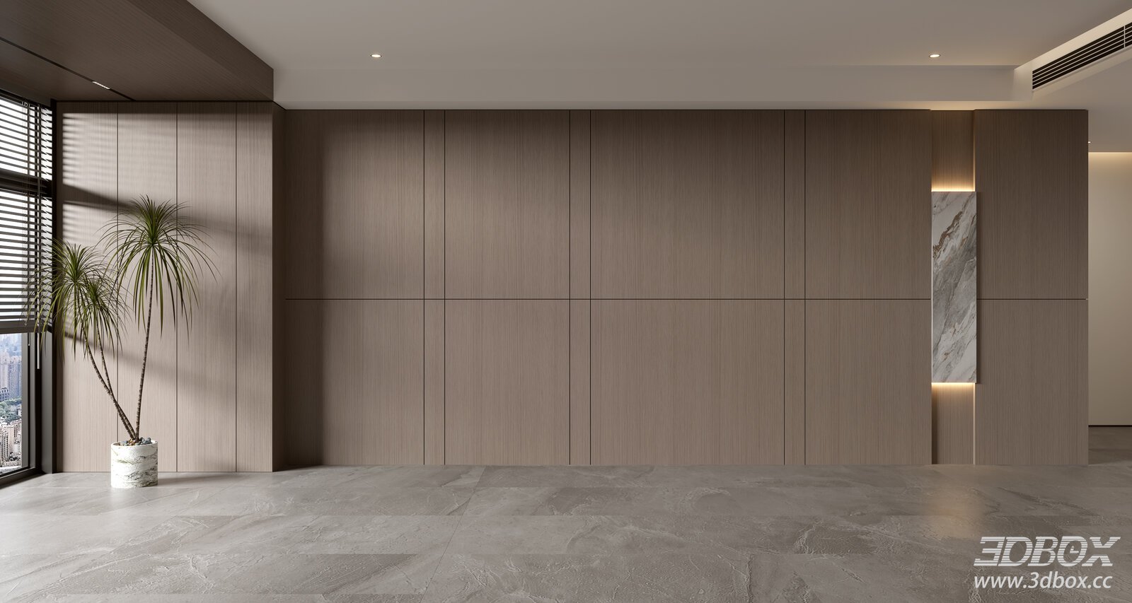 Modern Minimalist Luxury Italian Style Living Room Interior Scene