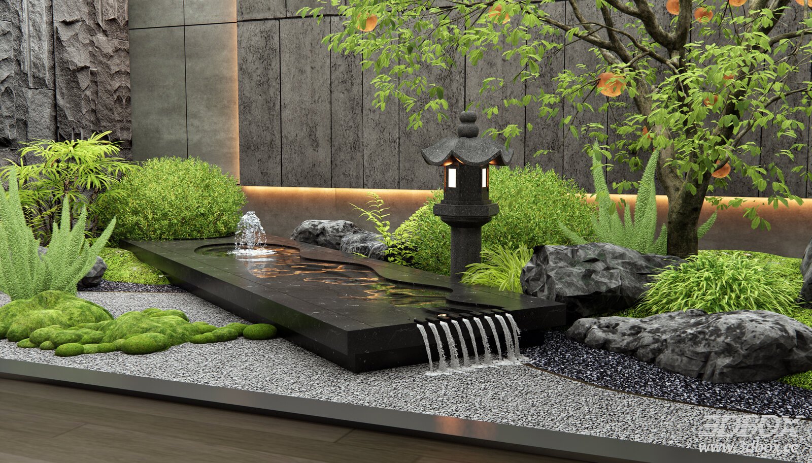 New Chinese Style Indoor Zen Water Landscape