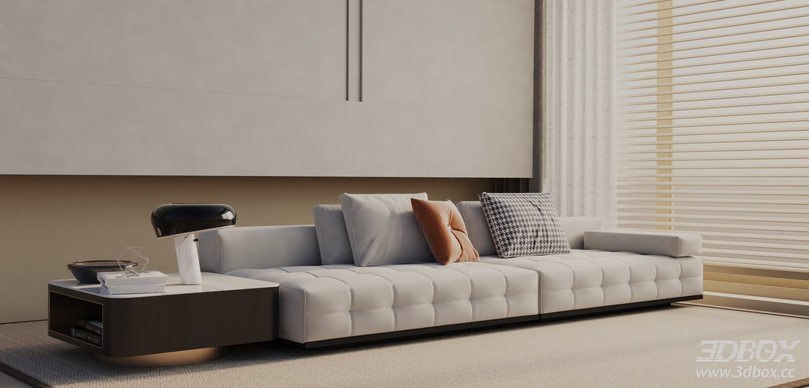 Modern Minimalist Leather Sofa Set for Living Room