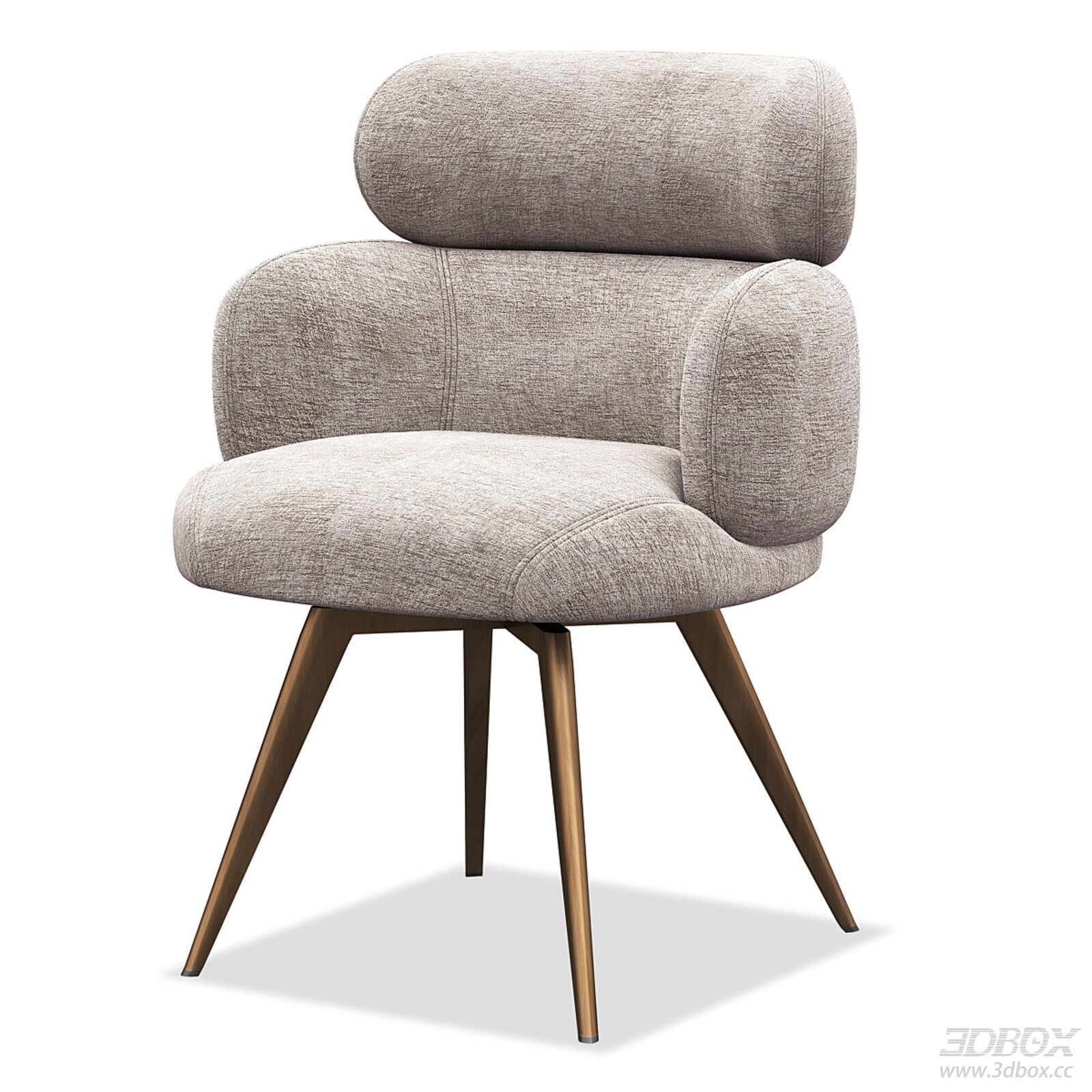 Modern Minimalist Fabric Upholstered Single Sofa Chair