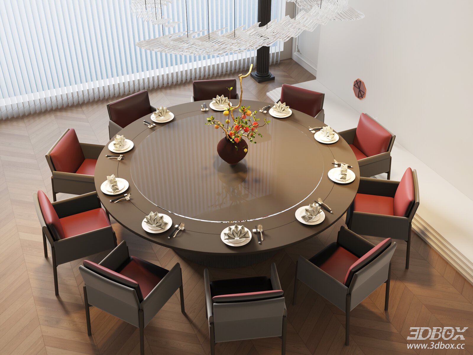Modern Luxury Round Dining Table Set Dining Room