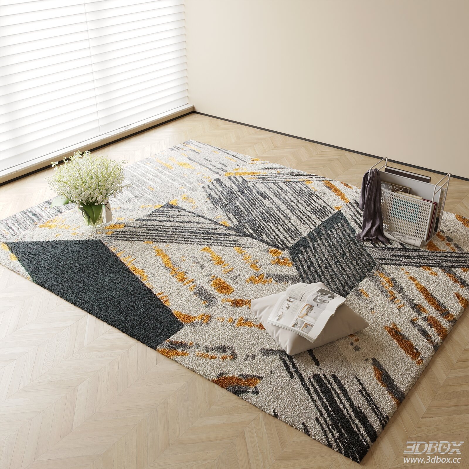 Modern Abstract Geometric Area Rug