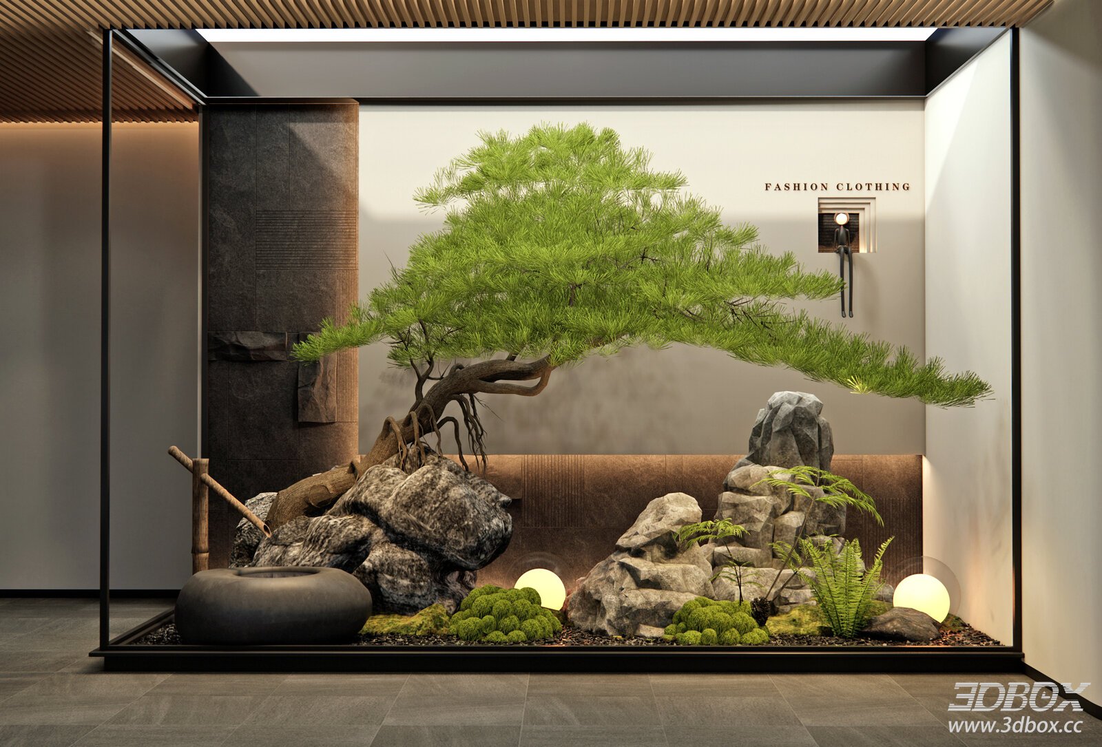 New Chinese Style Indoor Zen Landscape Scene