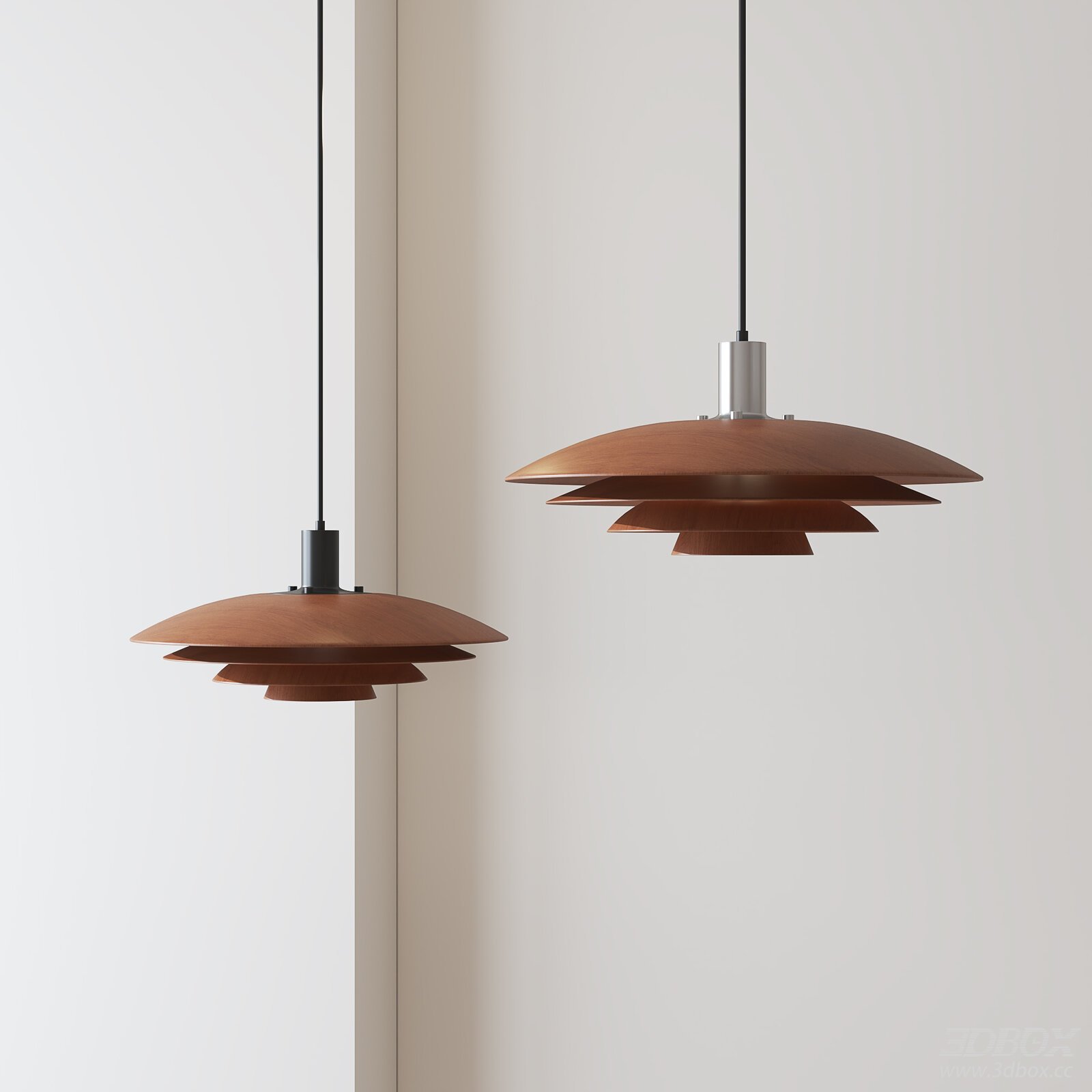 Wooden Mid Century Modern Scandinavian Ceiling Pendant Lamp