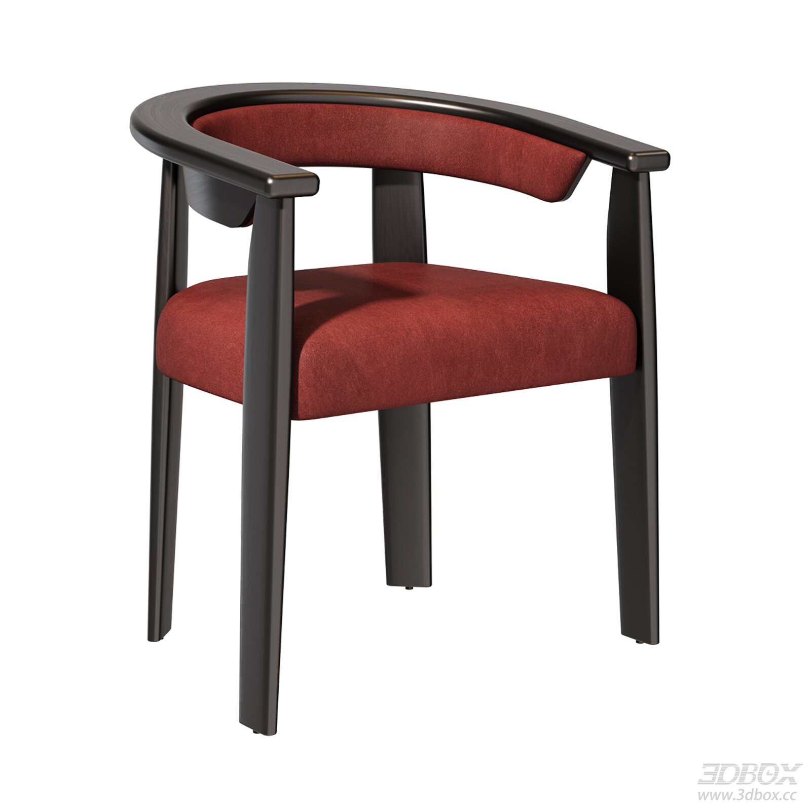 Modern Italian Style Fabric Armchair Dining Leisure Chair