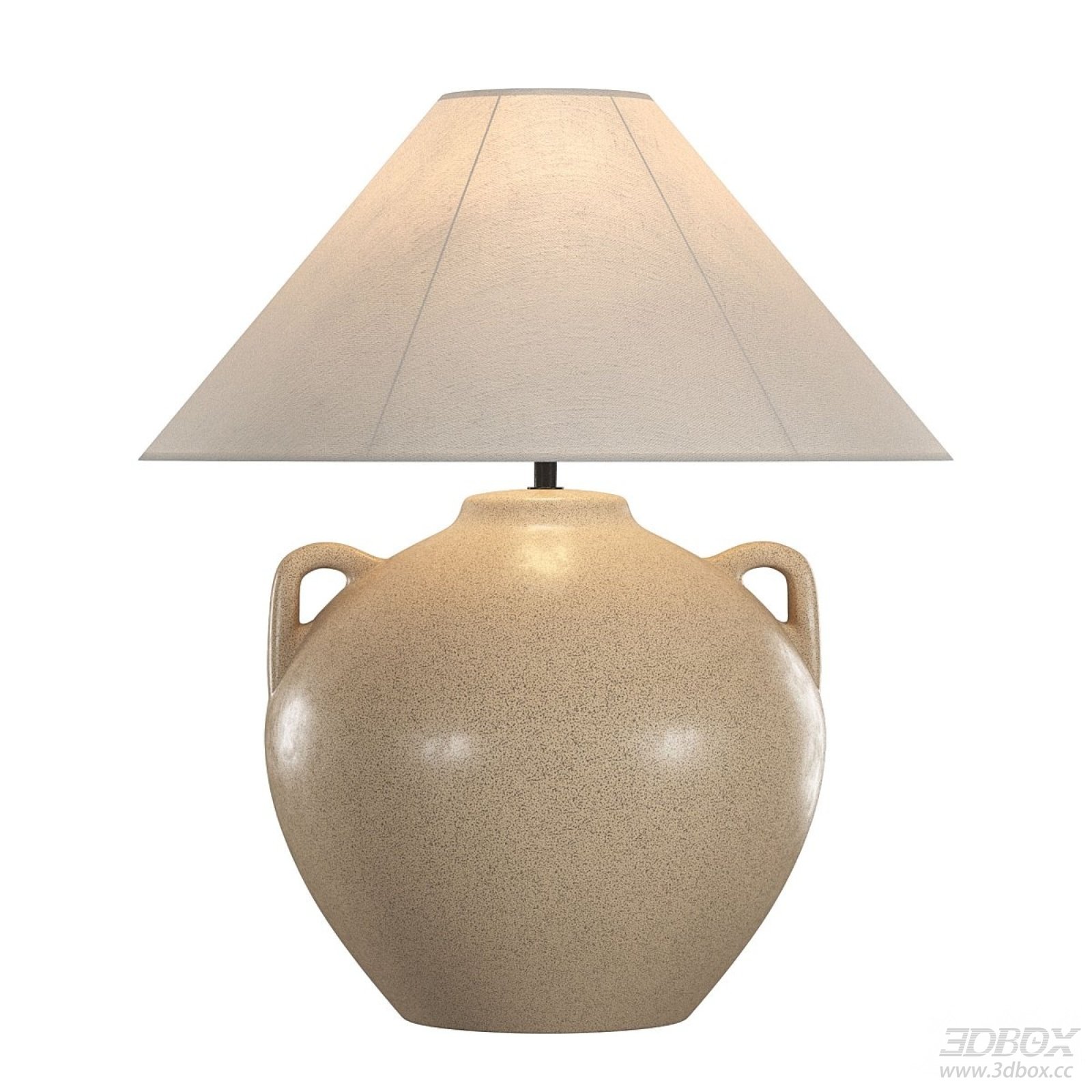 Ceramic Base Table Lamp with Fabric Shade