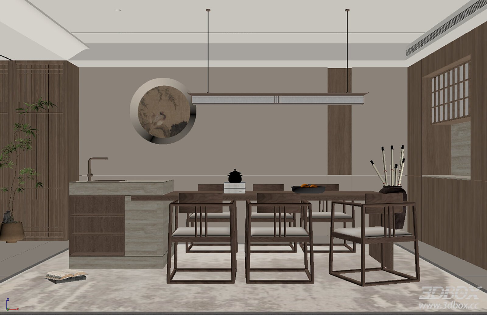 New Chinese Style Dining Room Interior Set
