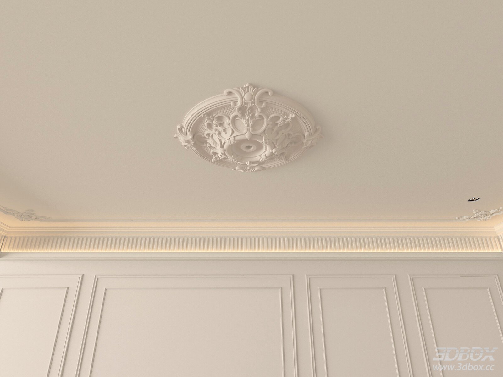 French Style Carved Decorative Plaster Ceiling Medallion